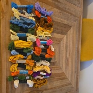 DMC Tapestry Embroidery 100% Wool Skein in Bright Multiple Colors 30+ Skeins